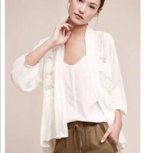 Anthropologie‎ Elevenses Kenepa Lace Kimono